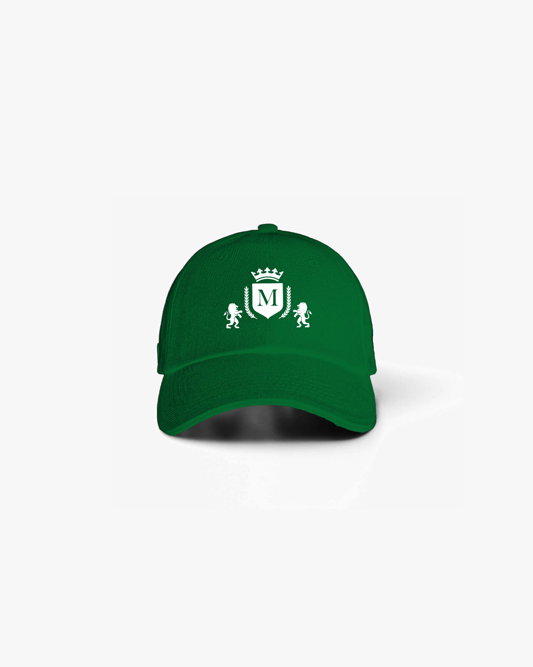 Chapeau vert avec logo blanc