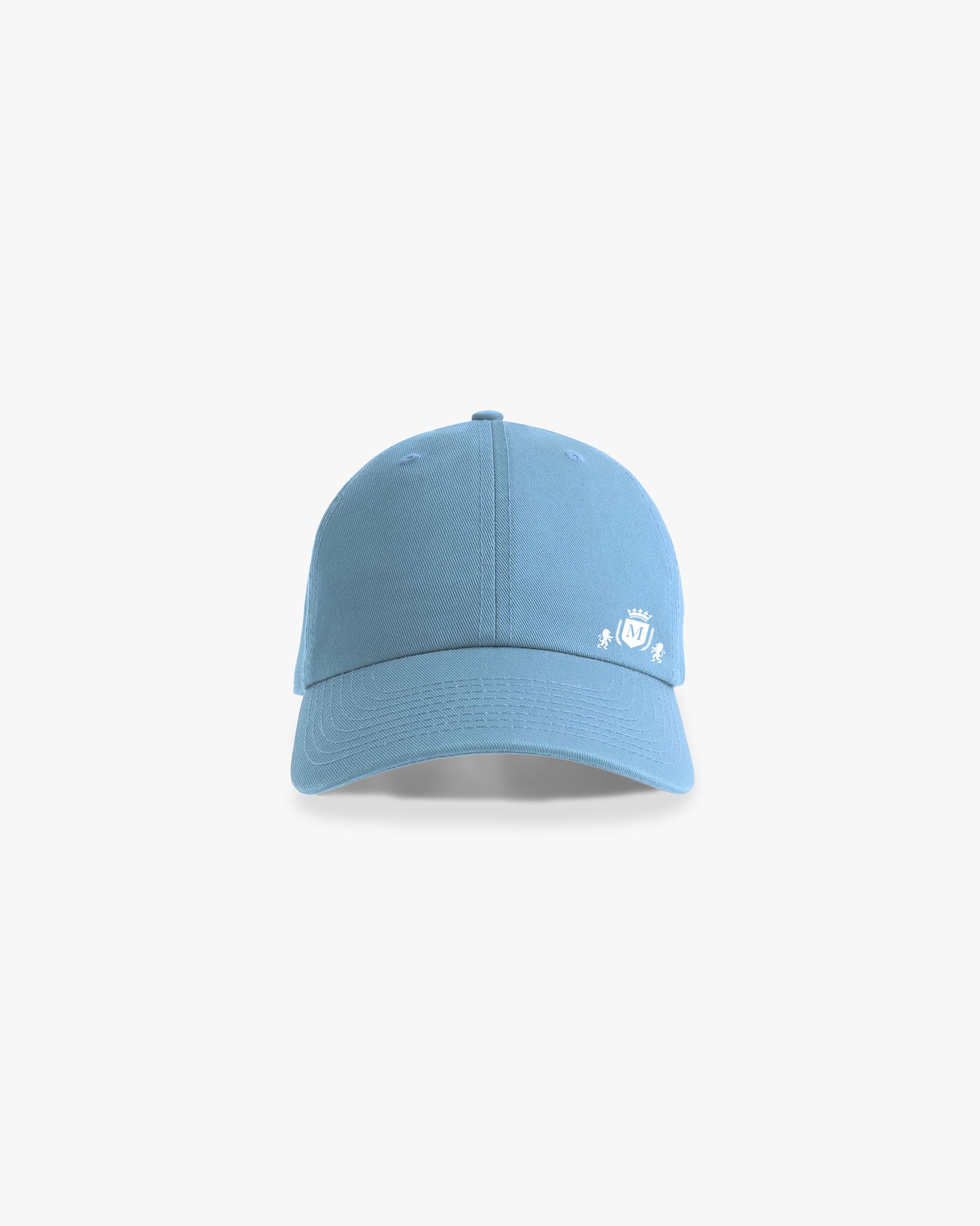 Chapeau bleu avec mini-logo blanc