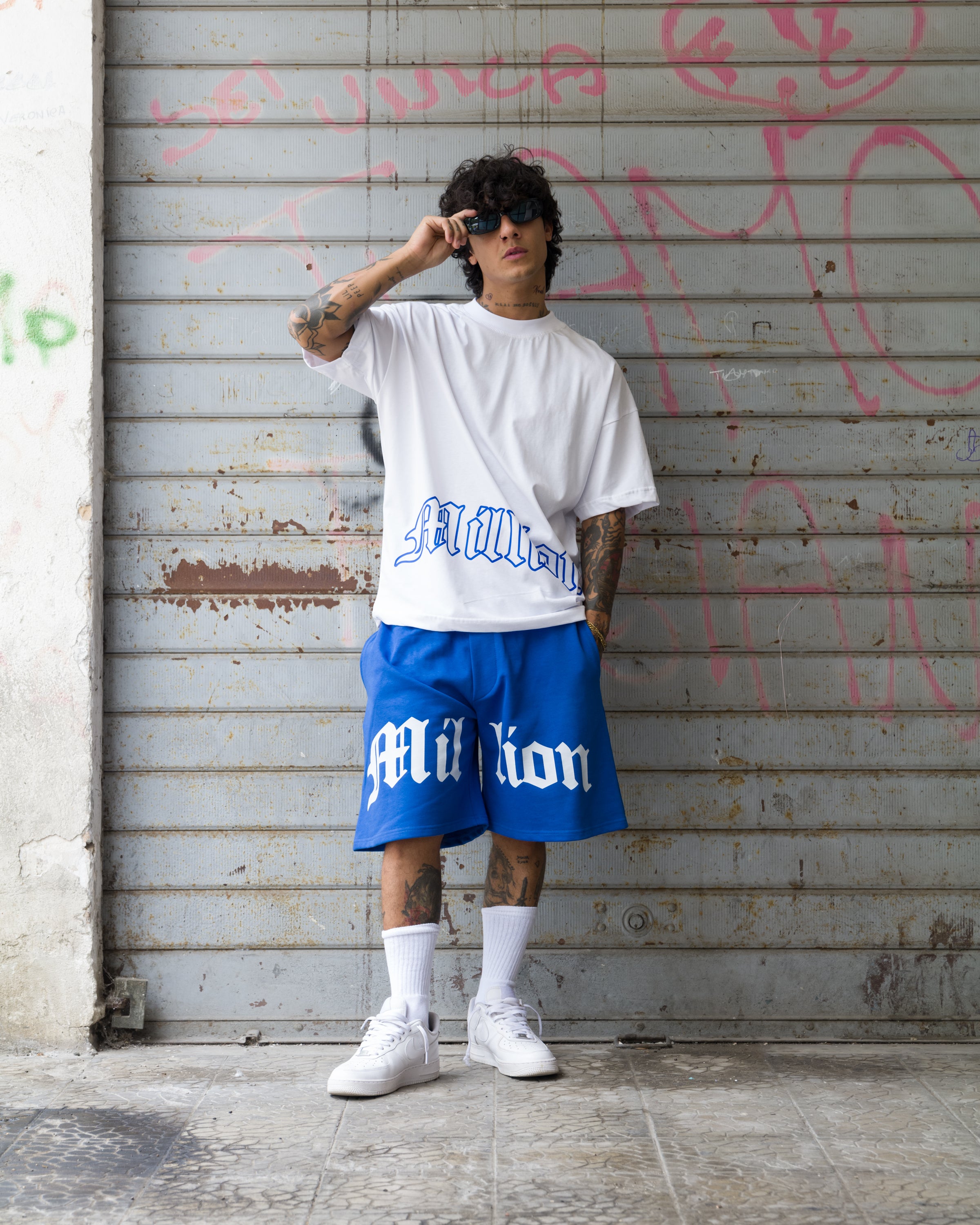 Shorts Logo Bleu Royal