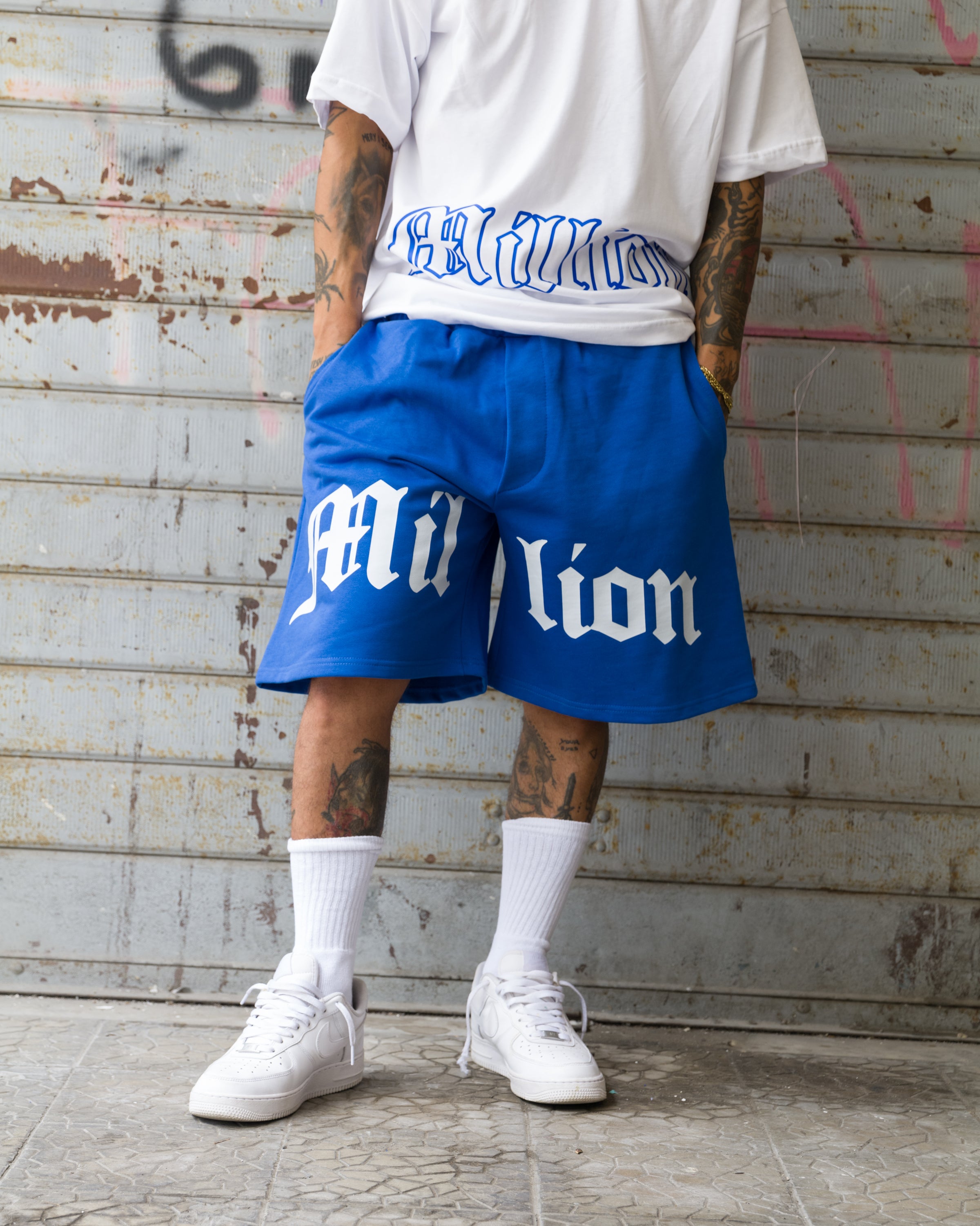Shorts Logo Bleu Royal