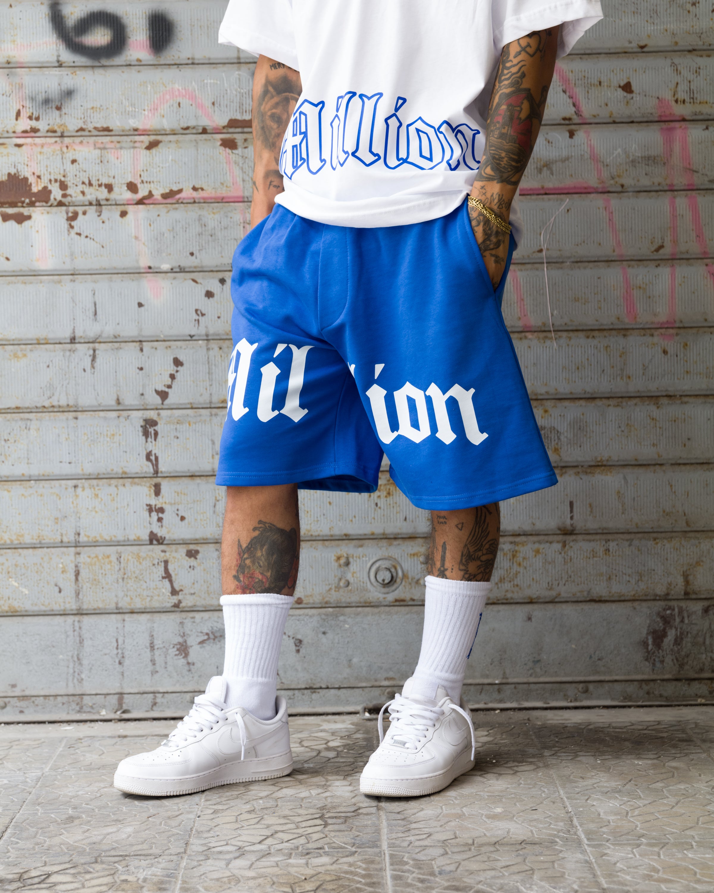 Shorts Logo Bleu Royal