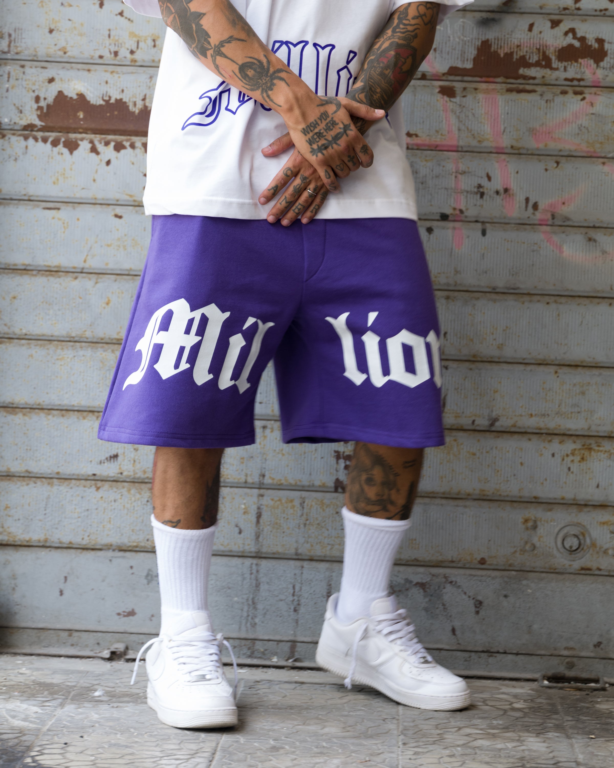 Shorts Logo Full Violet
