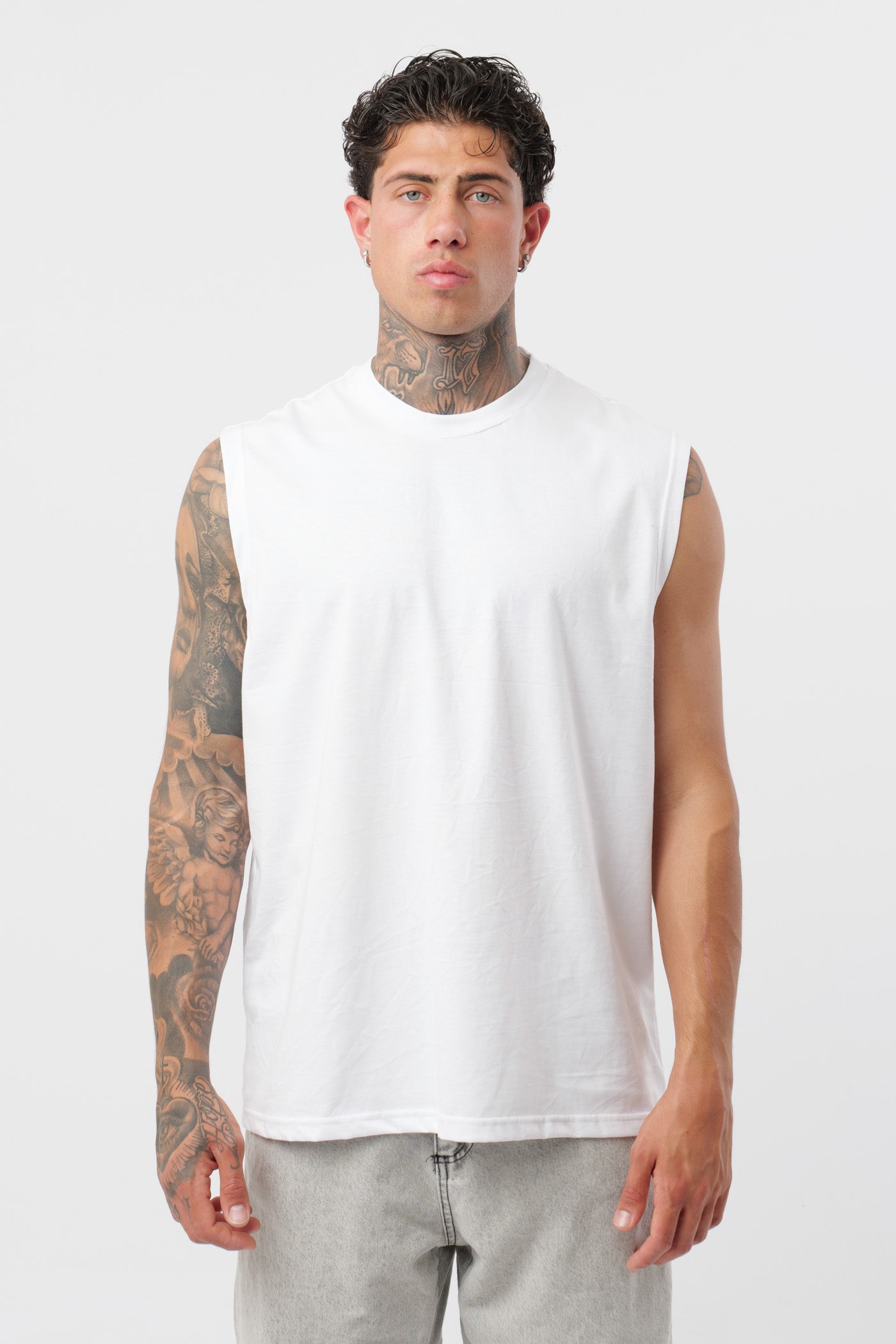 Débardeur en jersey blanc