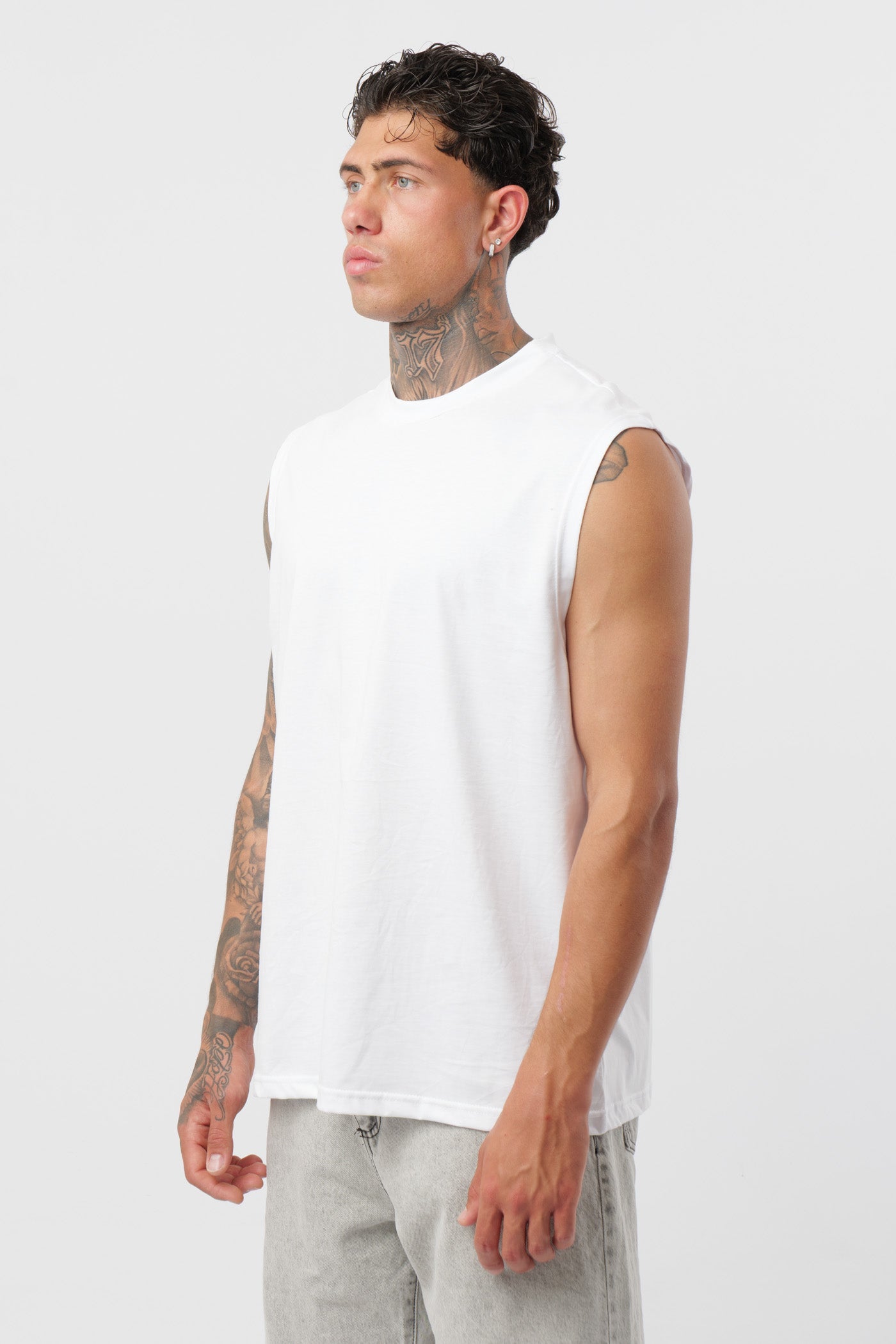 Débardeur en jersey blanc