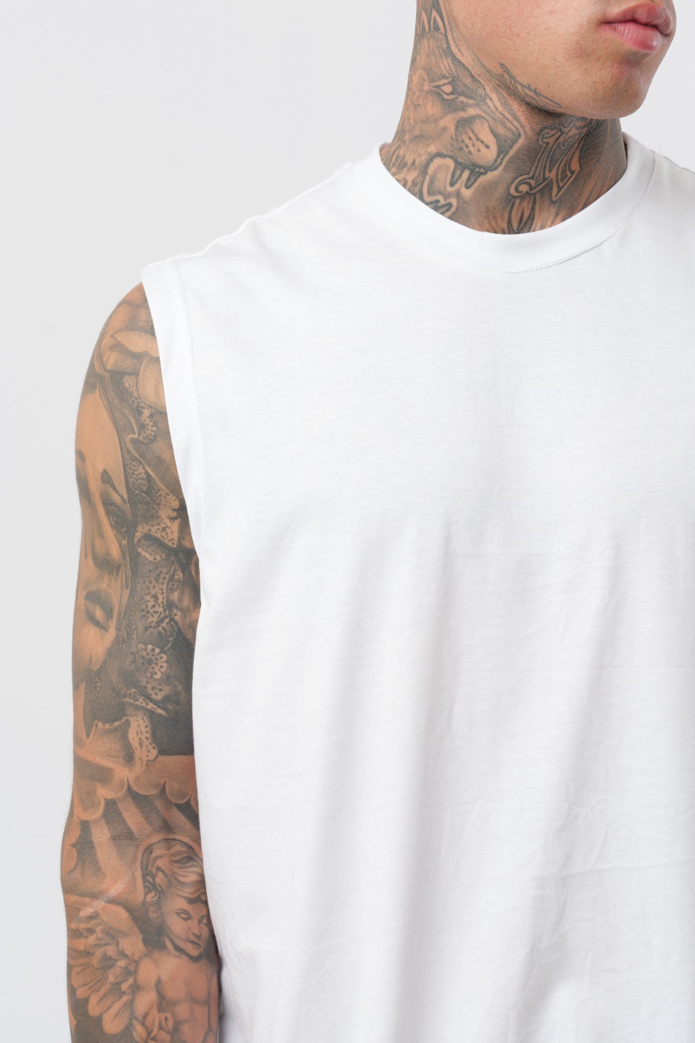 Débardeur en jersey blanc