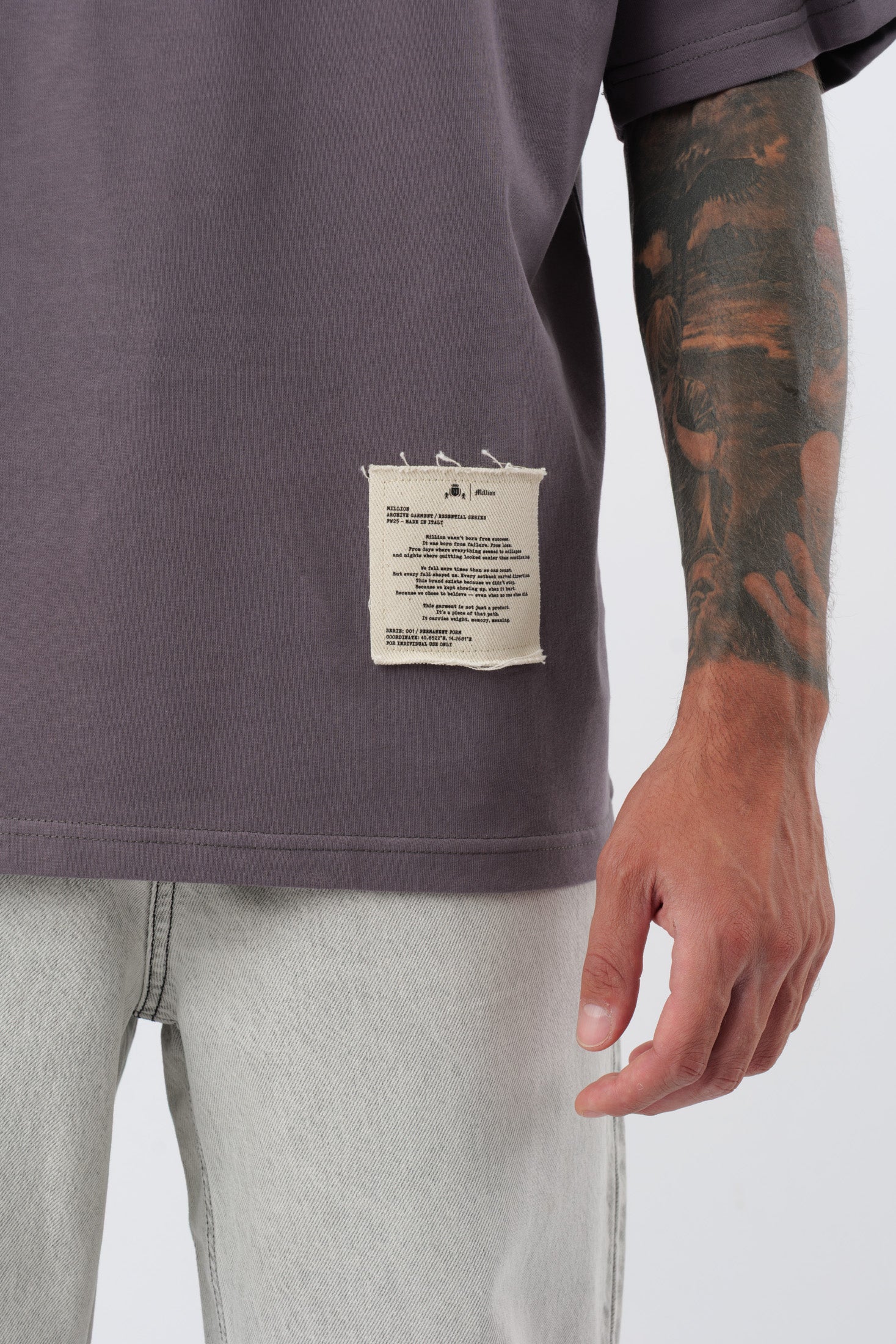 Tee "Archive" Grise