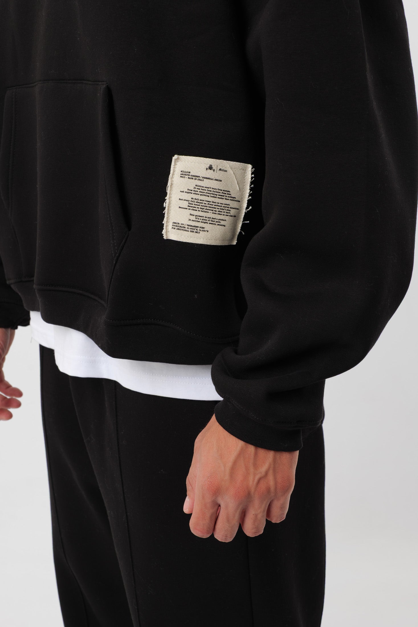 Sweat à capuche « Archive » Noir