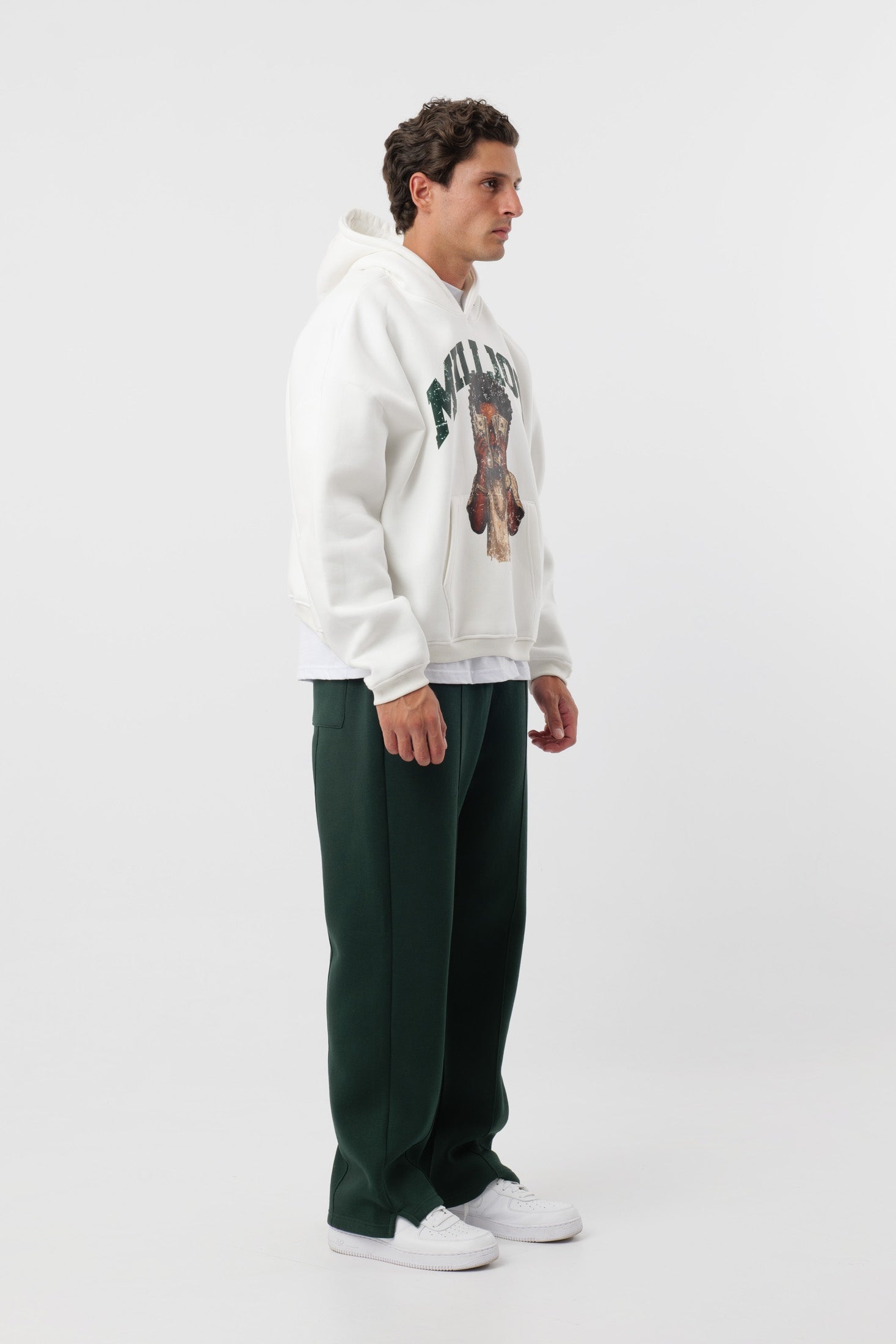 Sweat à capuche crème enfant