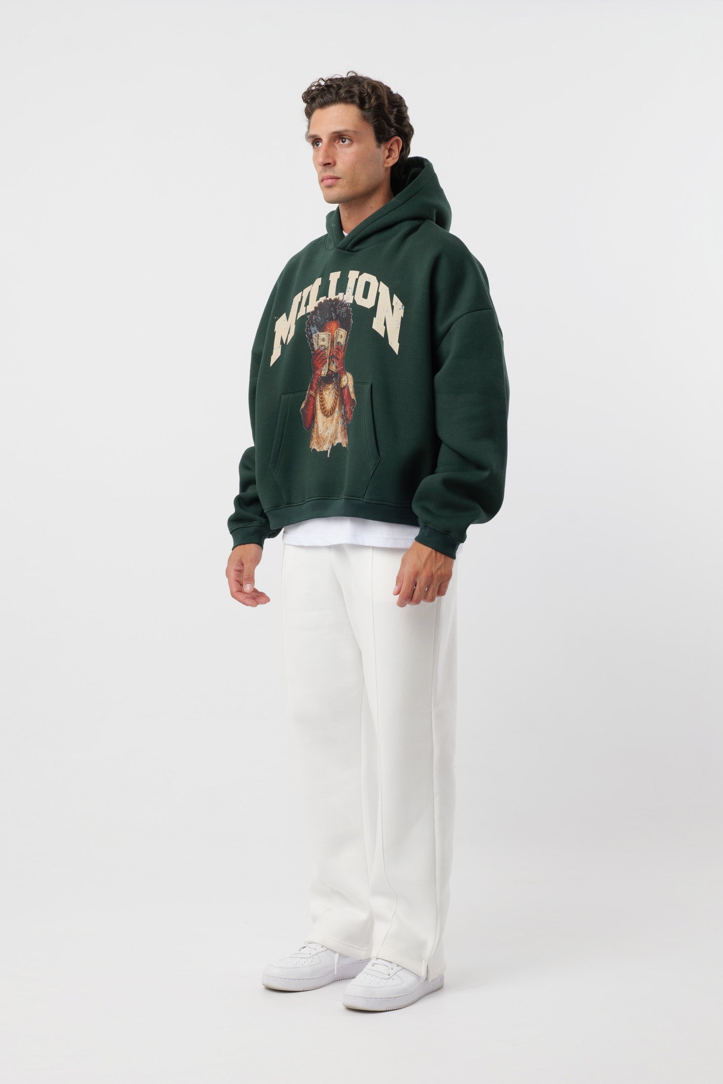 Pantalon de survêtement Logo Crème