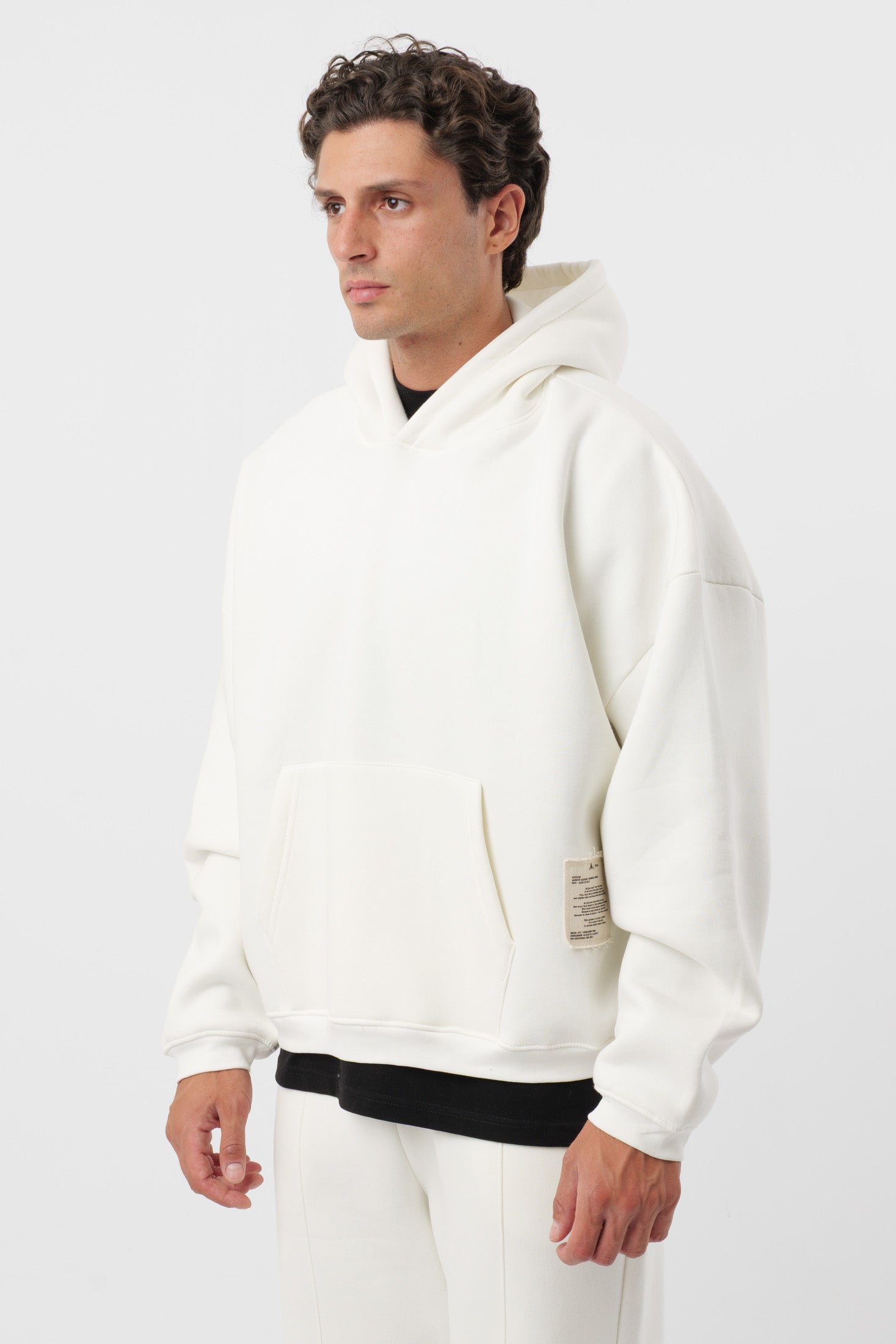 Sweat à capuche « Archive » Crème