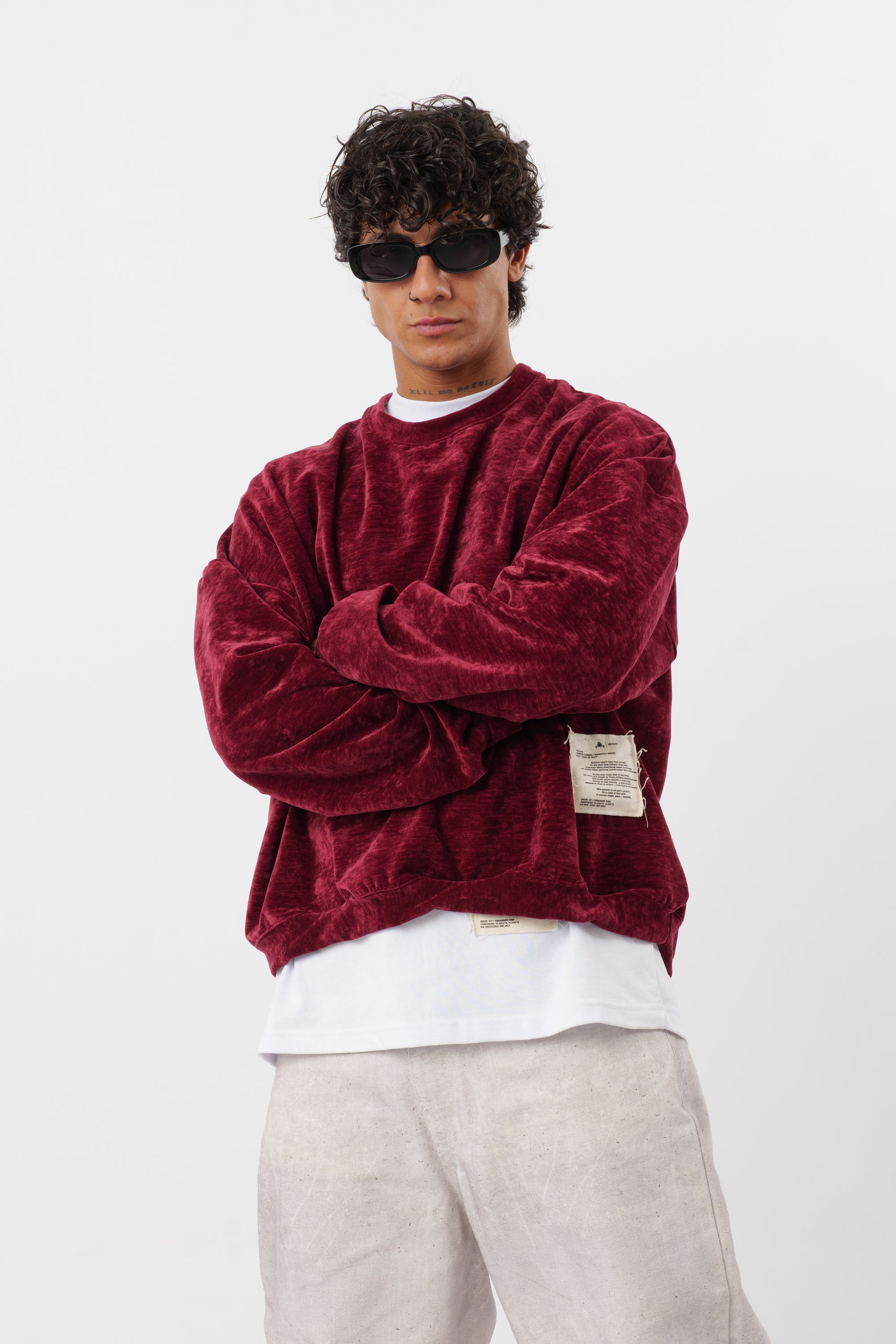 Crewneck 'Archive' Céleste