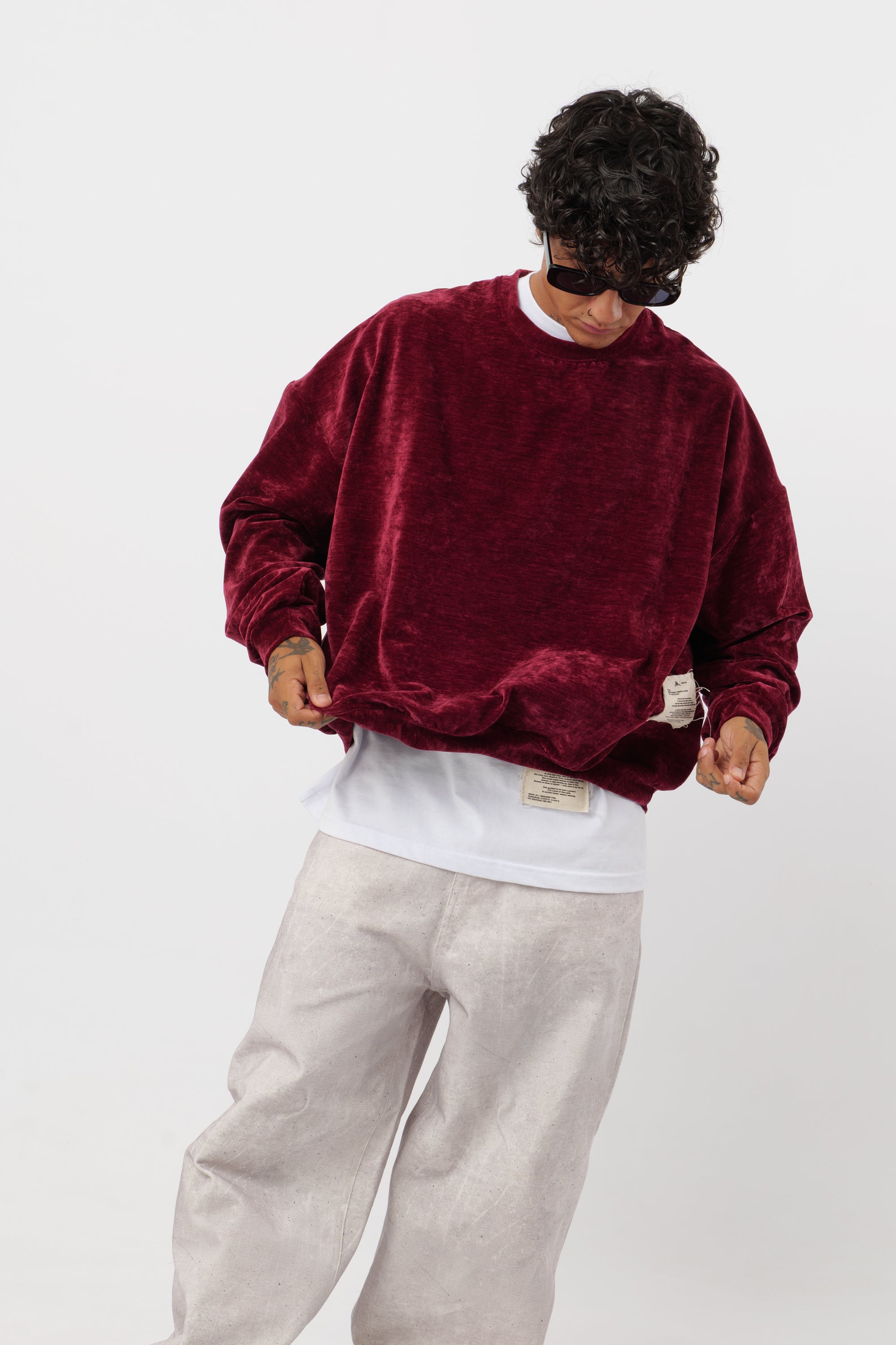 Crewneck 'Archive' Céleste