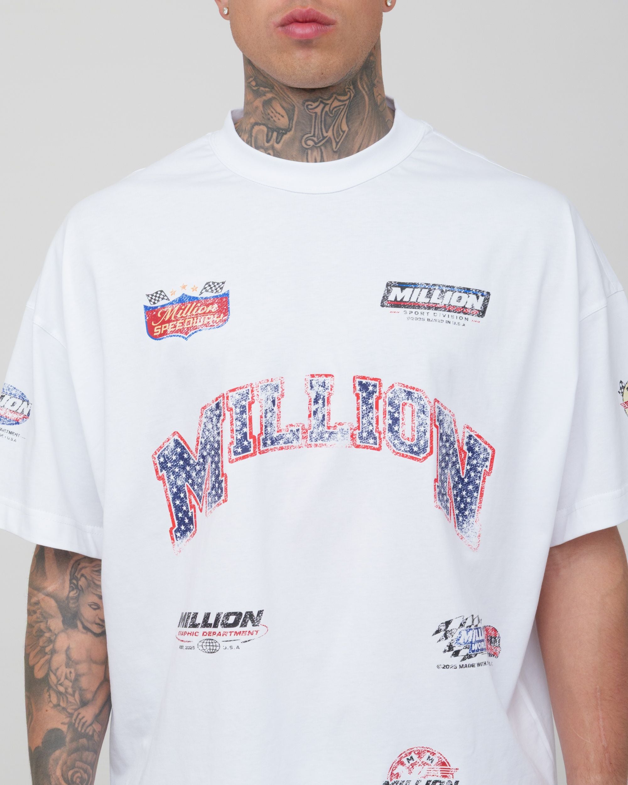 T-Shirt Racing Bianca