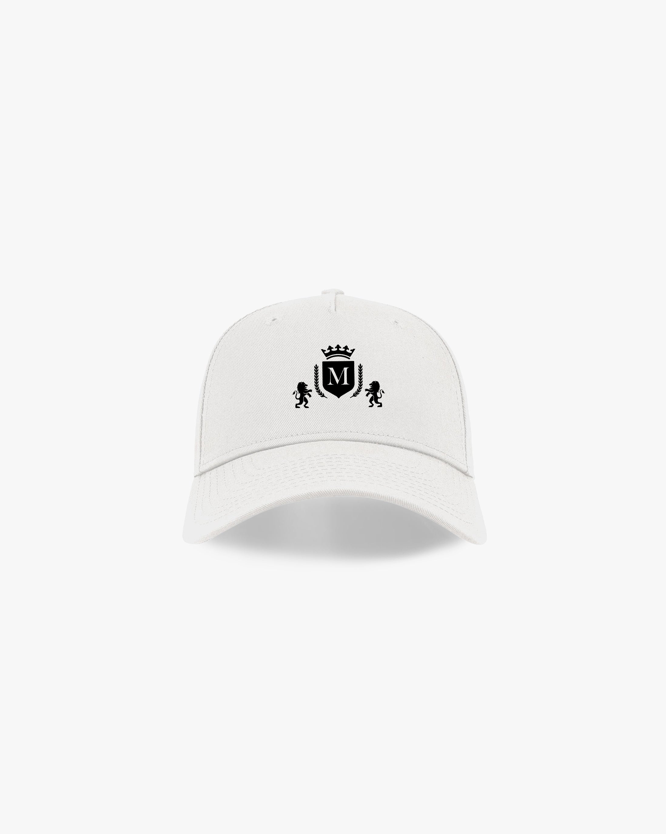 Chapeau blanc avec logo noir