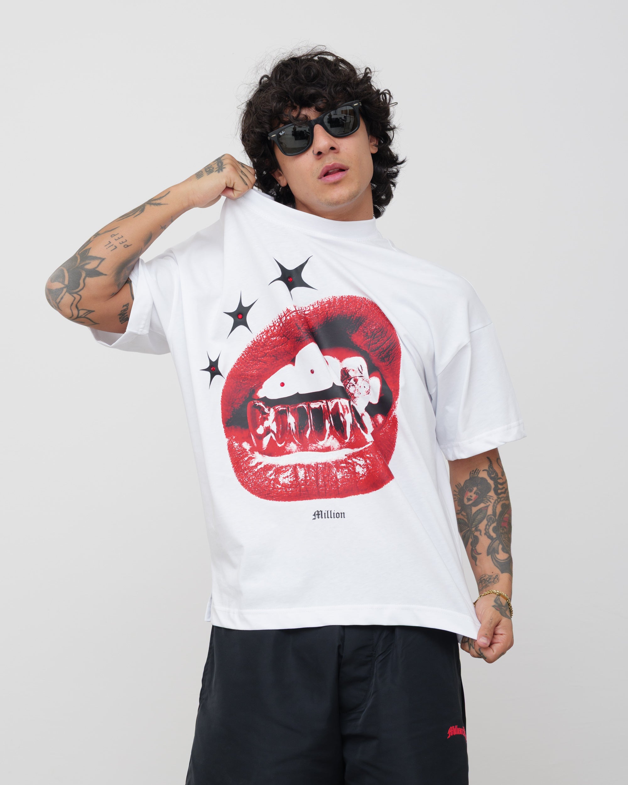 T-Shirt Lips Bianca