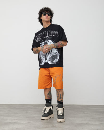Shorts Tech Arancio - Diamond Nero