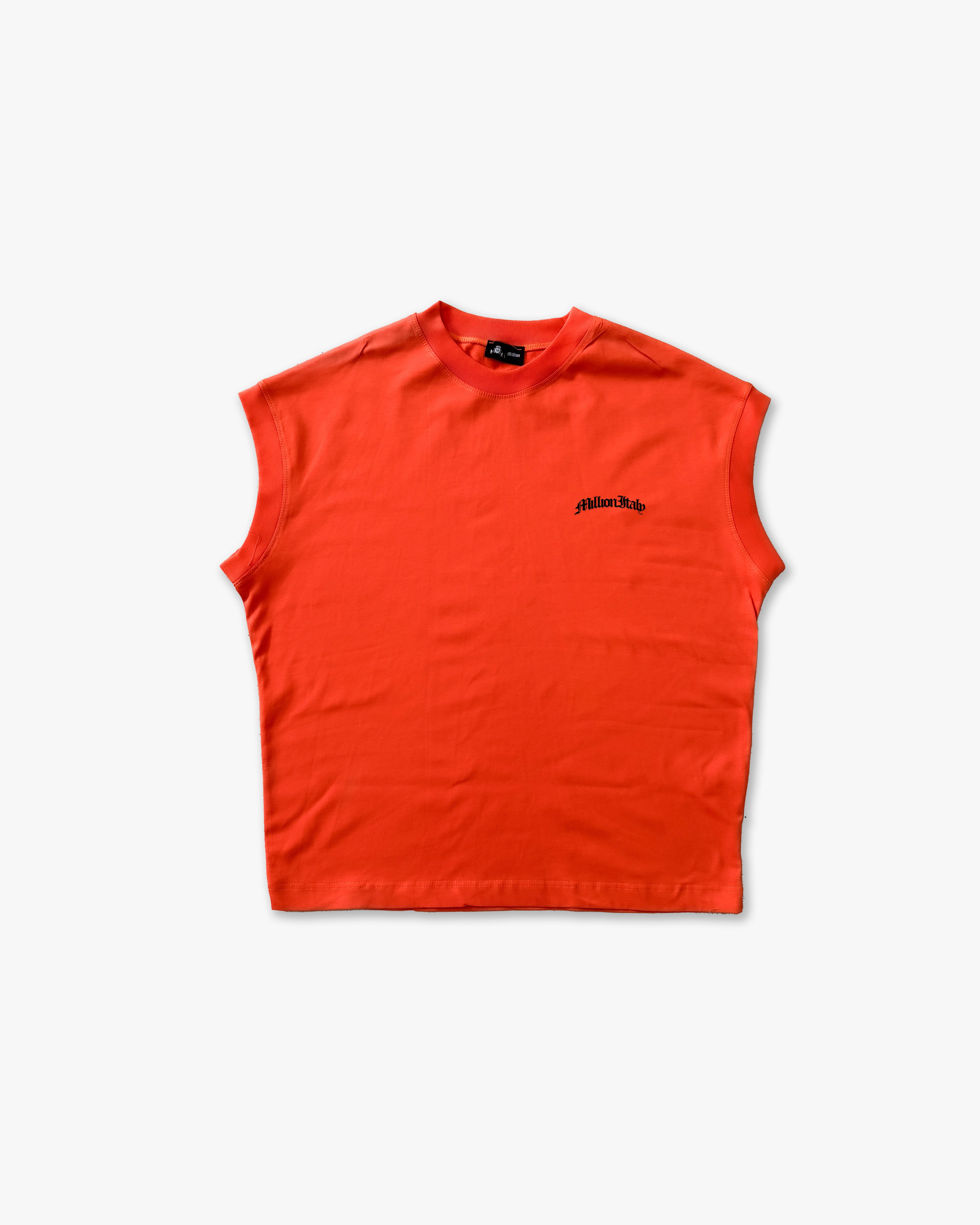 T-shirt sans manches orange