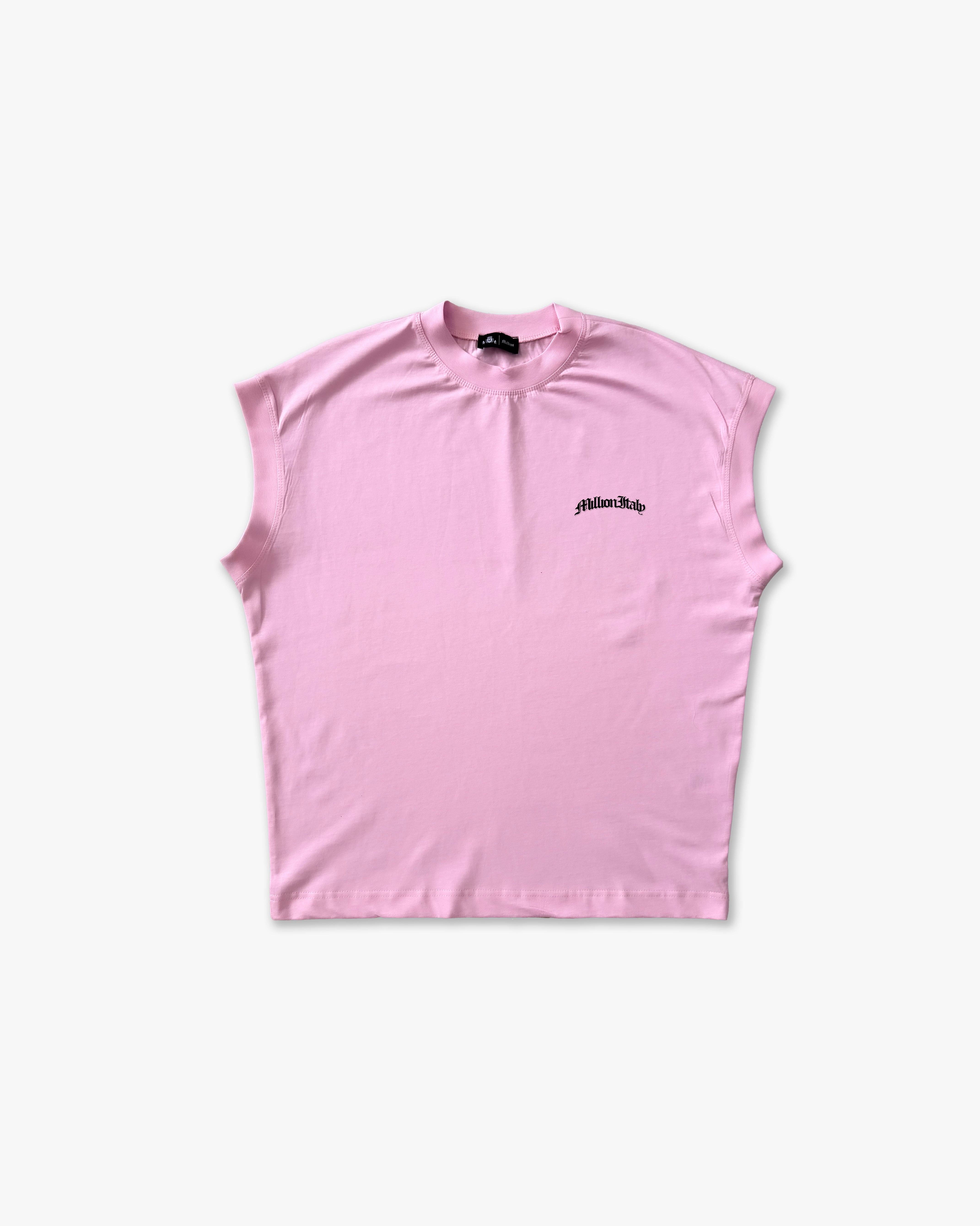T-shirt sans manches rose
