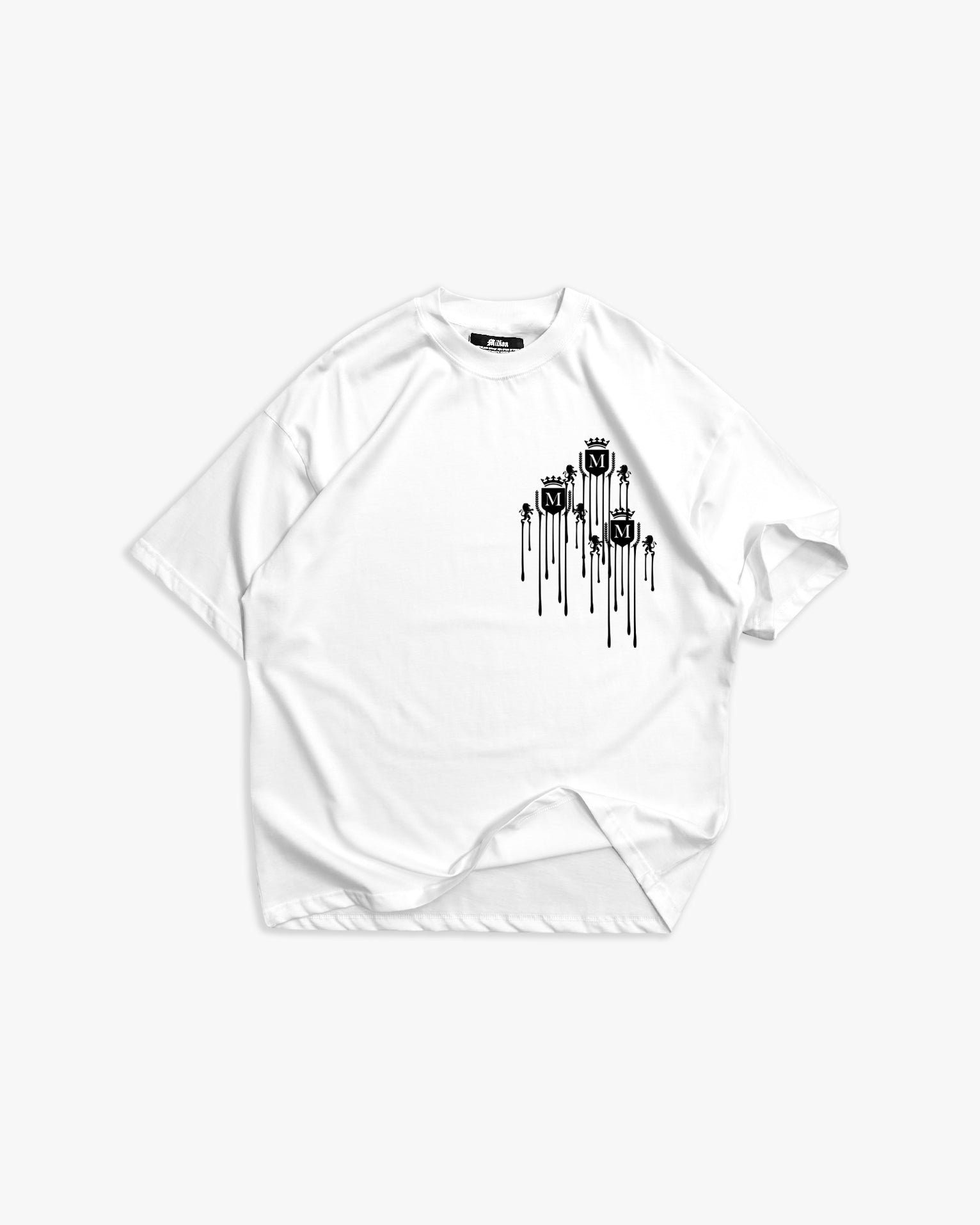 T-shirt Logo Coulé Blanche