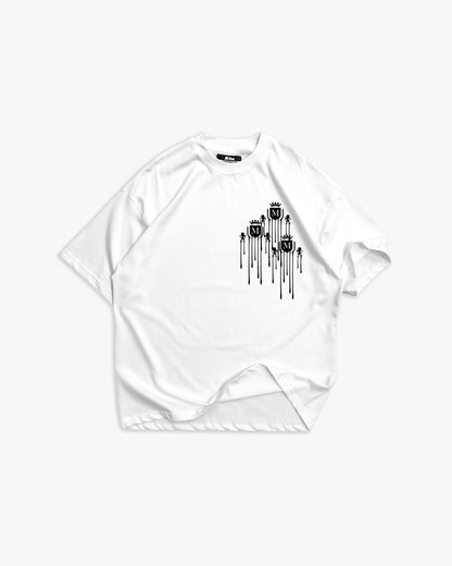 T-shirt Logo Coulé Blanche