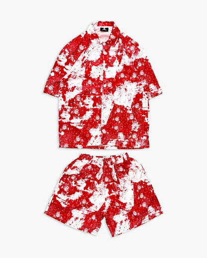 Coordonné Paisley Rouge