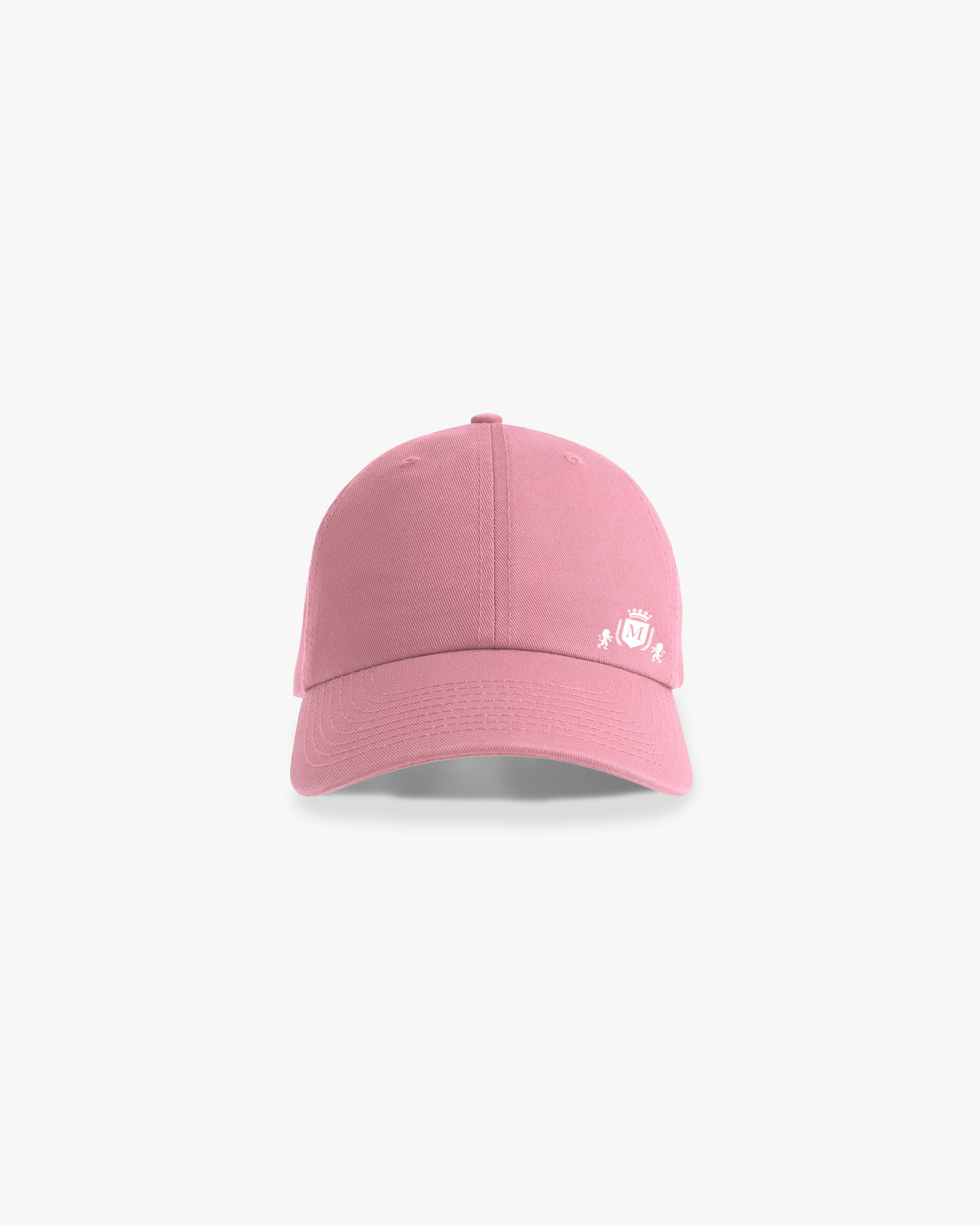 Chapeau rose avec mini-logo blanc