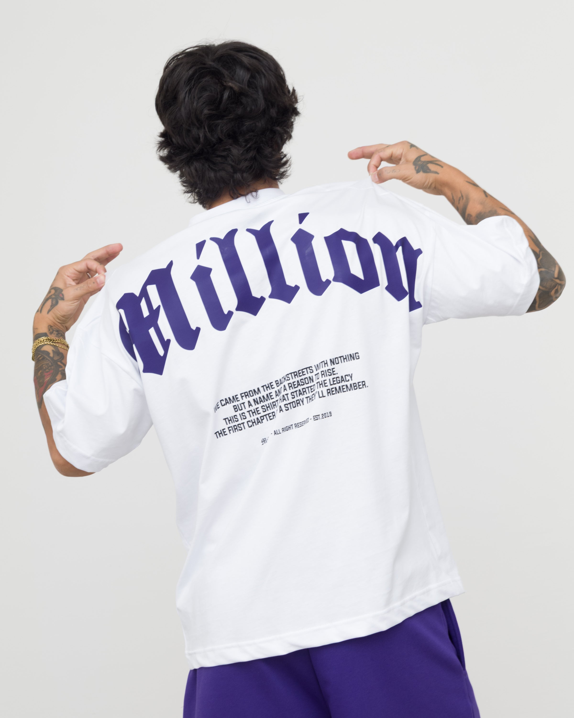 T-Shirt Bianca Origin Viola
