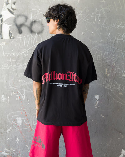 T-Shirt Noire Logo Rouge Arch
