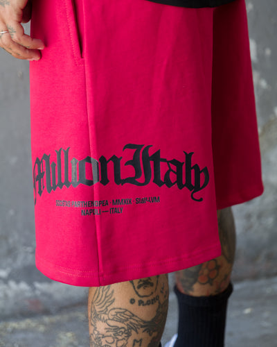 Short rouge avec logo Arche