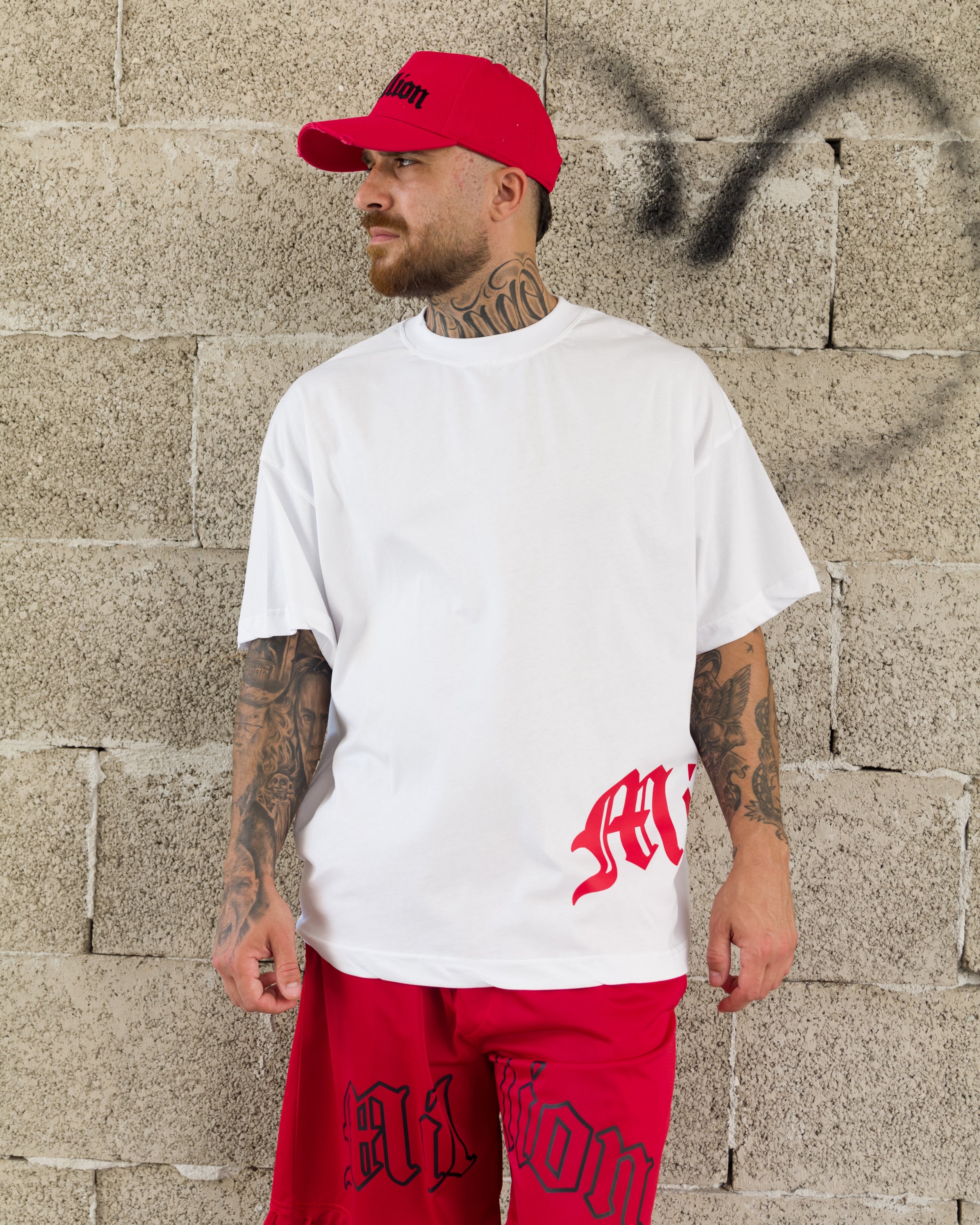 T-shirt gothique rouge