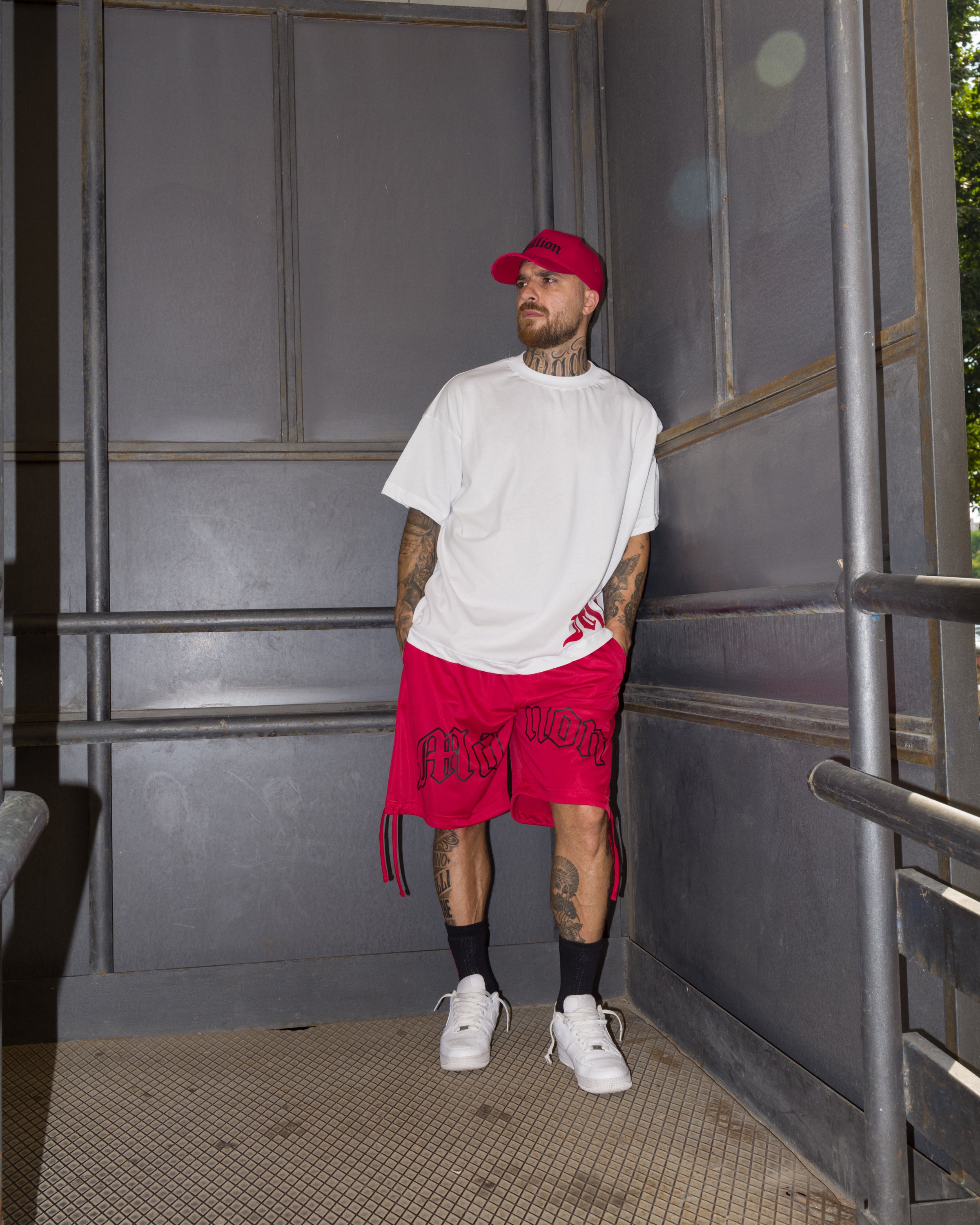 Short gothique rouge