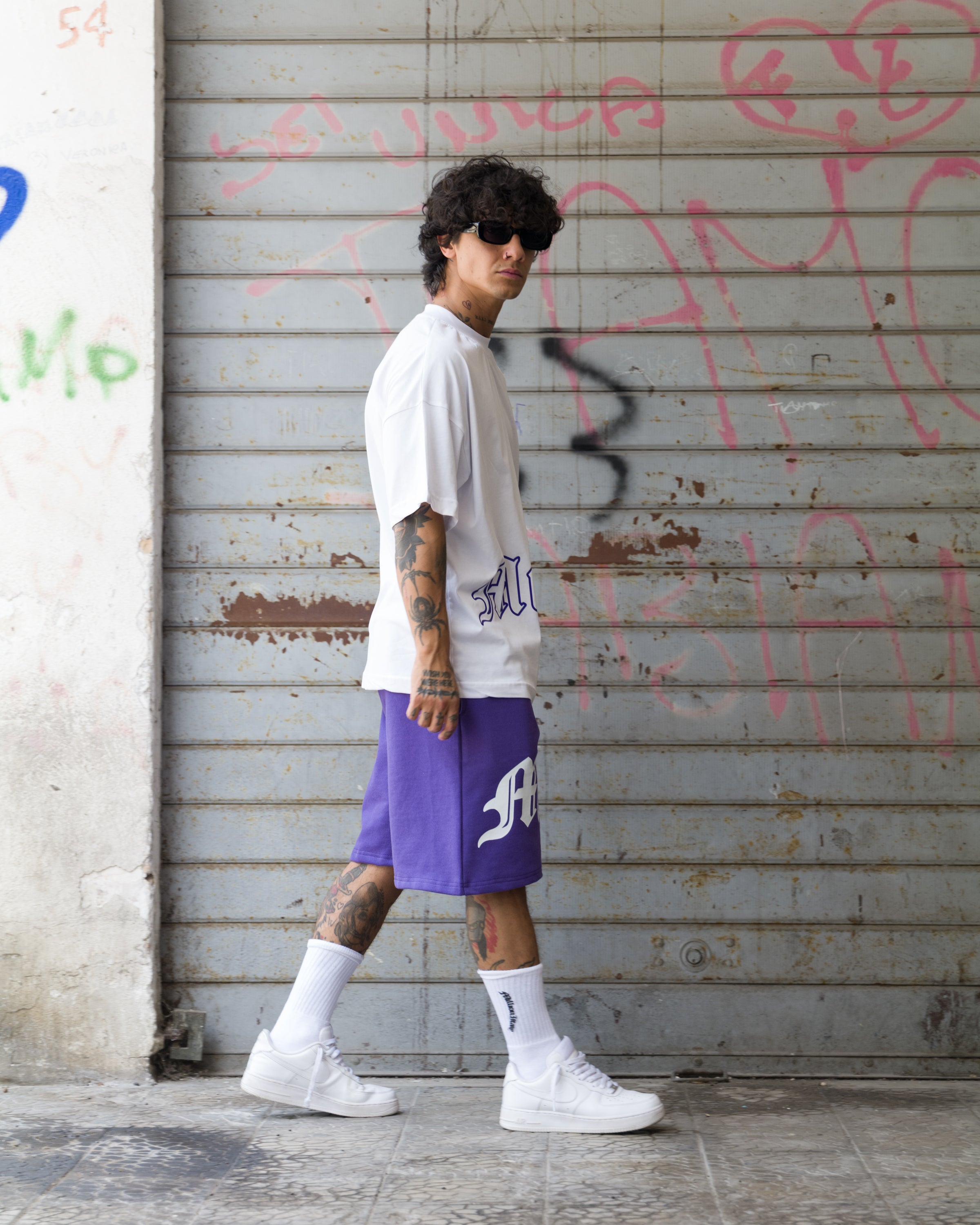 Shorts Logo Full Violet