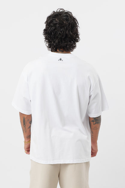 T-shirt Logo Coulé Blanche
