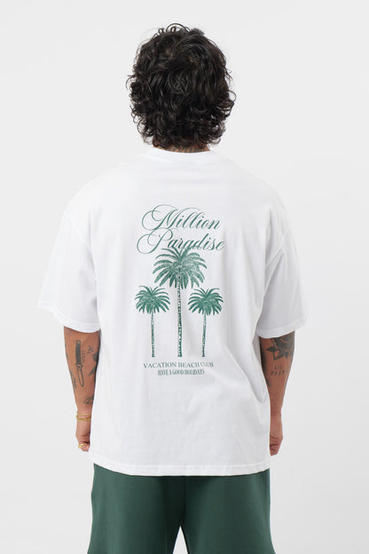 T-shirt BeachClub blanche