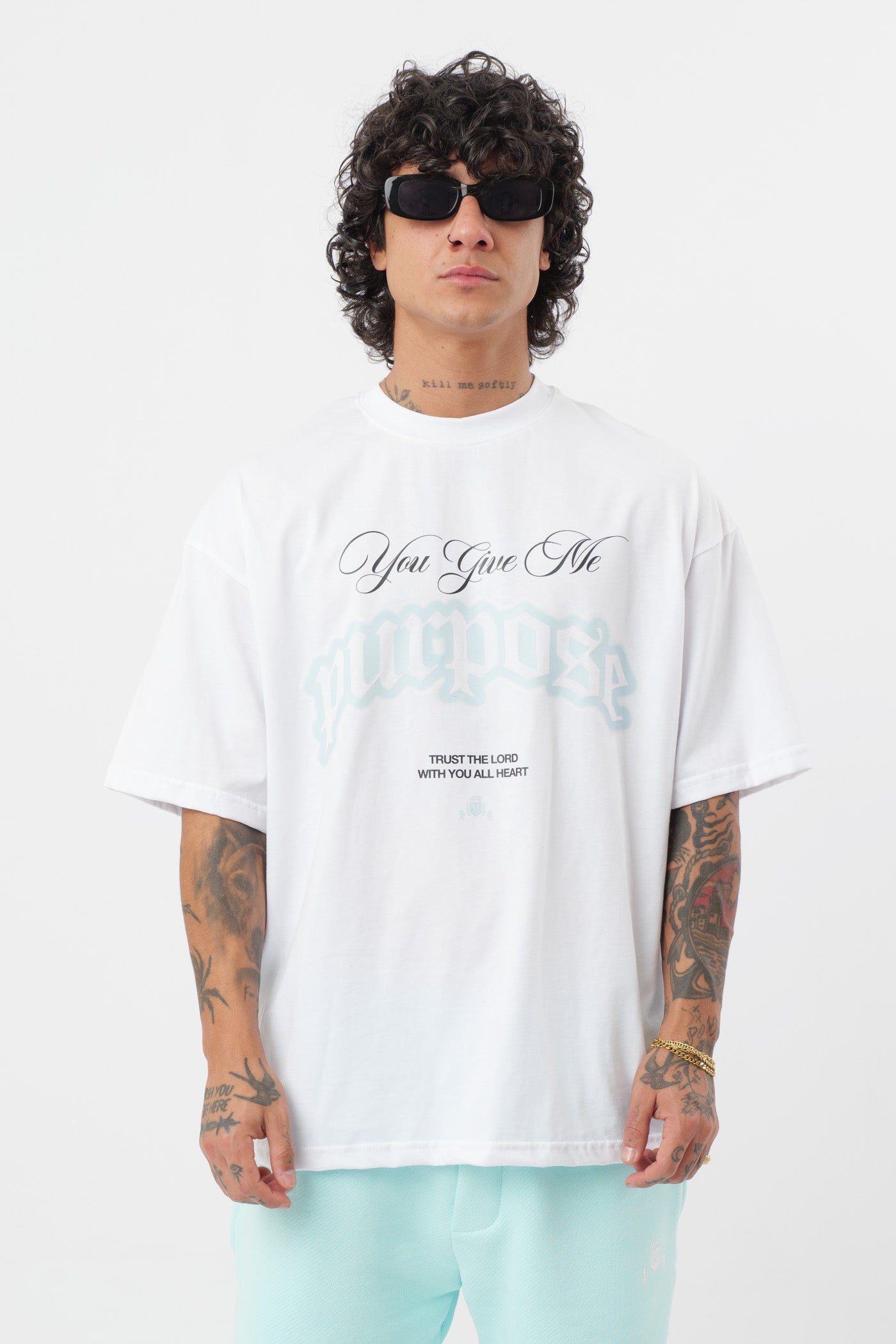 T-shirt Purpose Blanc