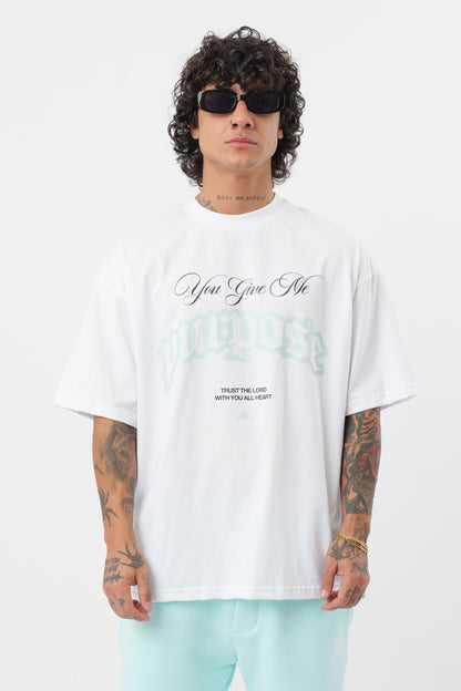 T-shirt Purpose Blanc