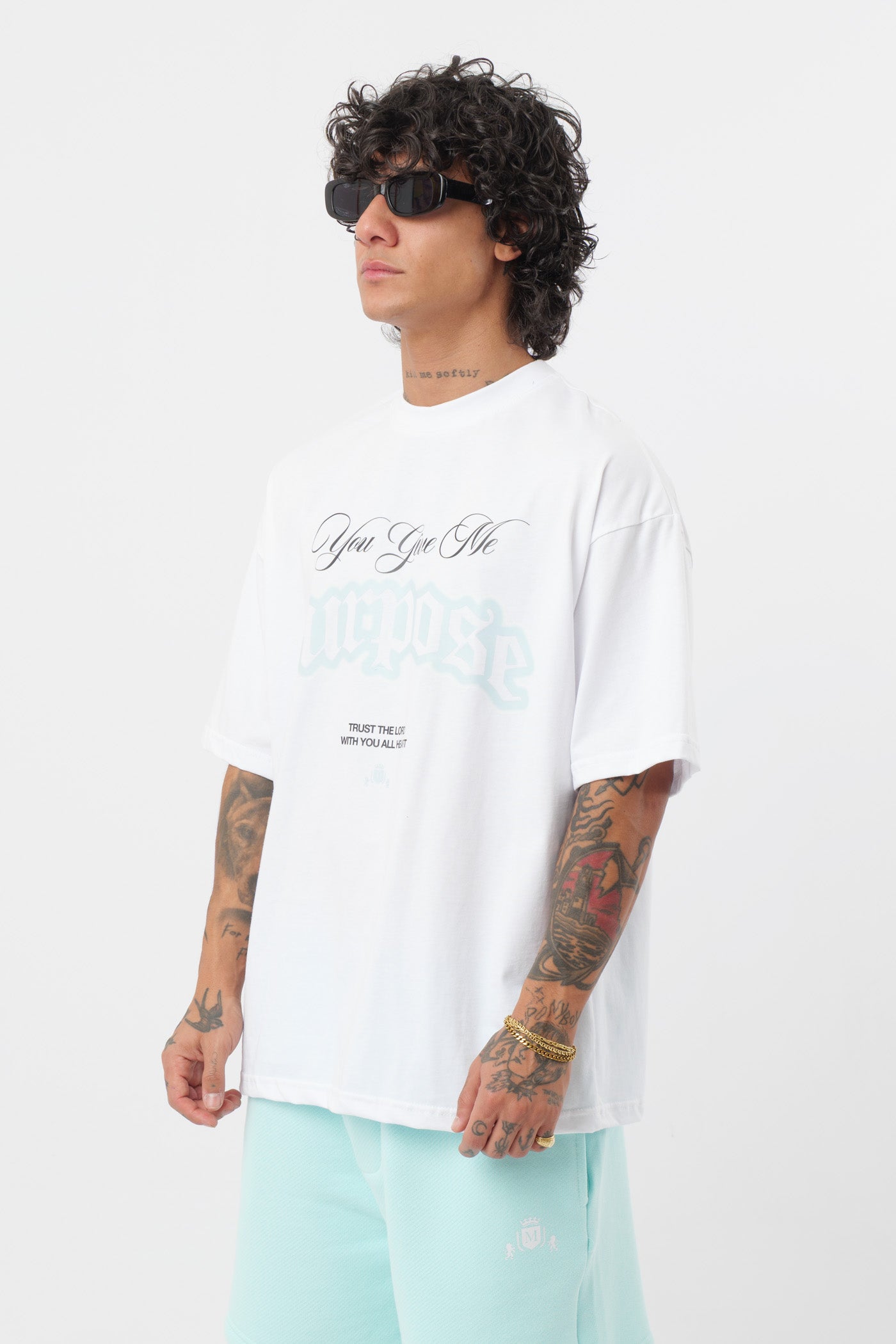 T-shirt Purpose Blanc