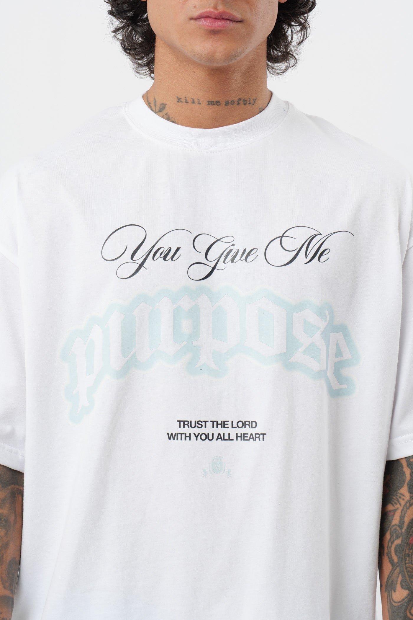 T-shirt Purpose Blanc