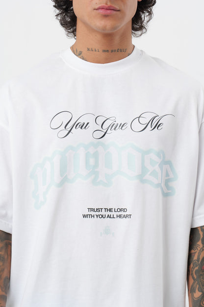 T-shirt Purpose Blanc