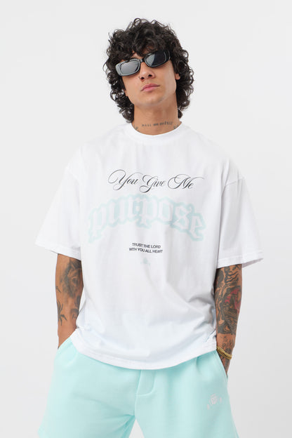 T-shirt Purpose Blanc
