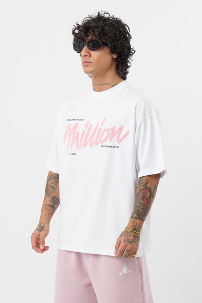 T-Shirt BabyRose Blanc