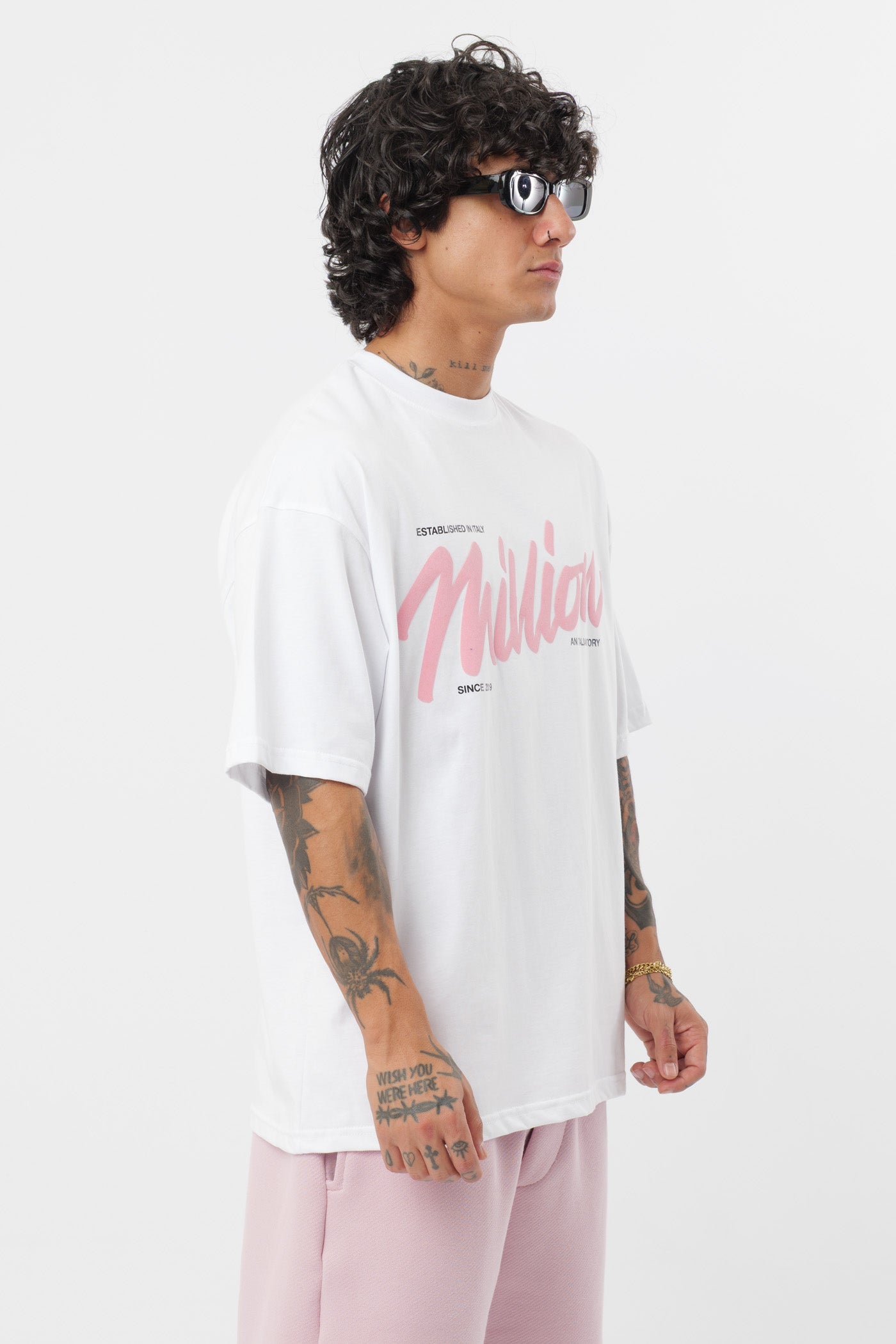 T-Shirt BabyRose Blanc