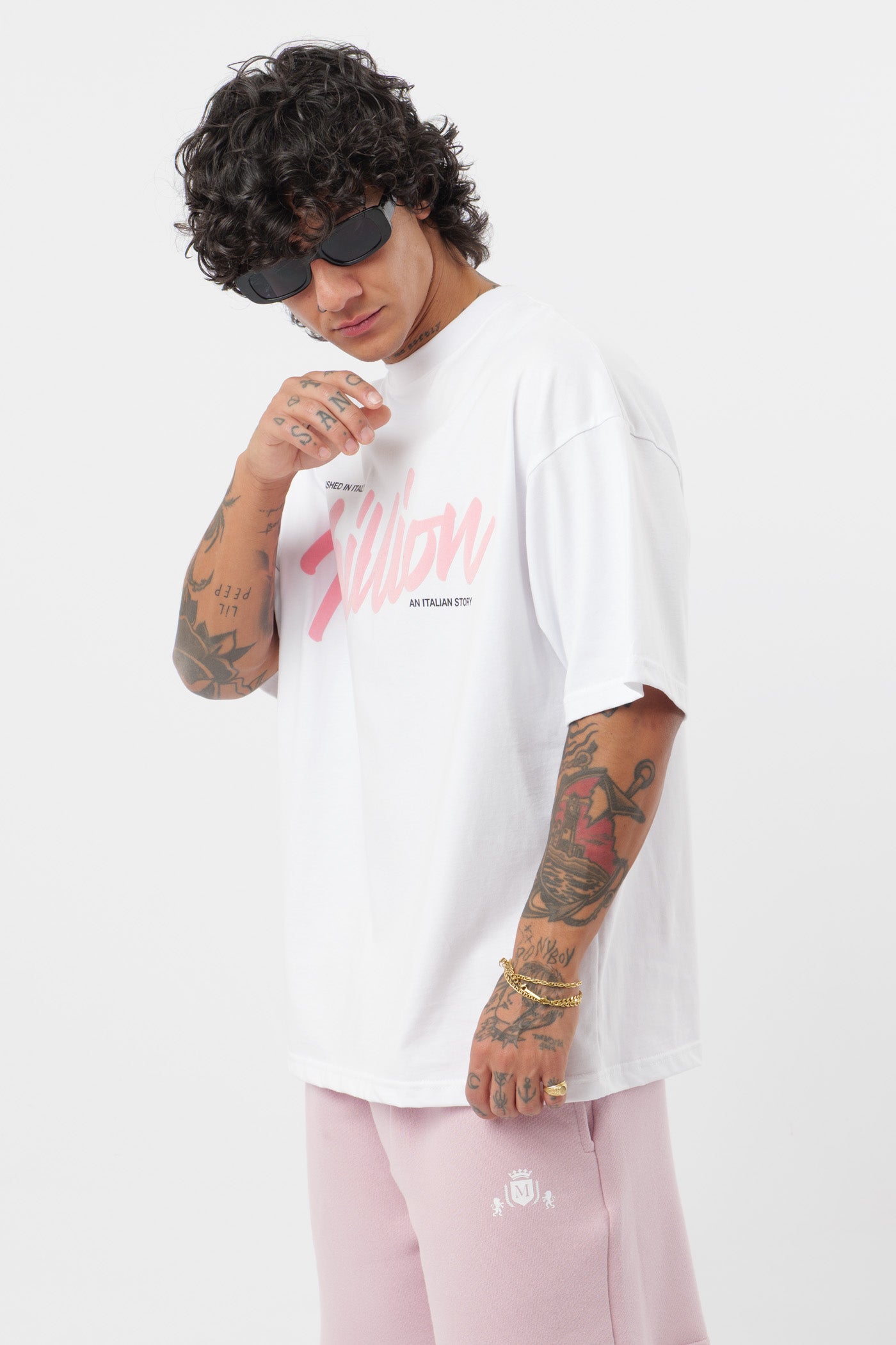 T-Shirt BabyRose Blanc