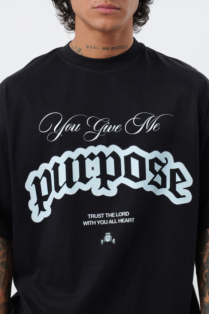 T-shirt Purpose Noire
