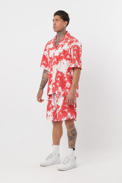 Coordonné Paisley Rouge