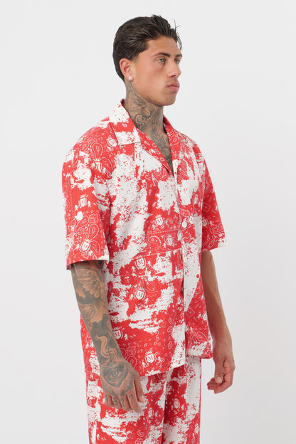 Coordonné Paisley Rouge