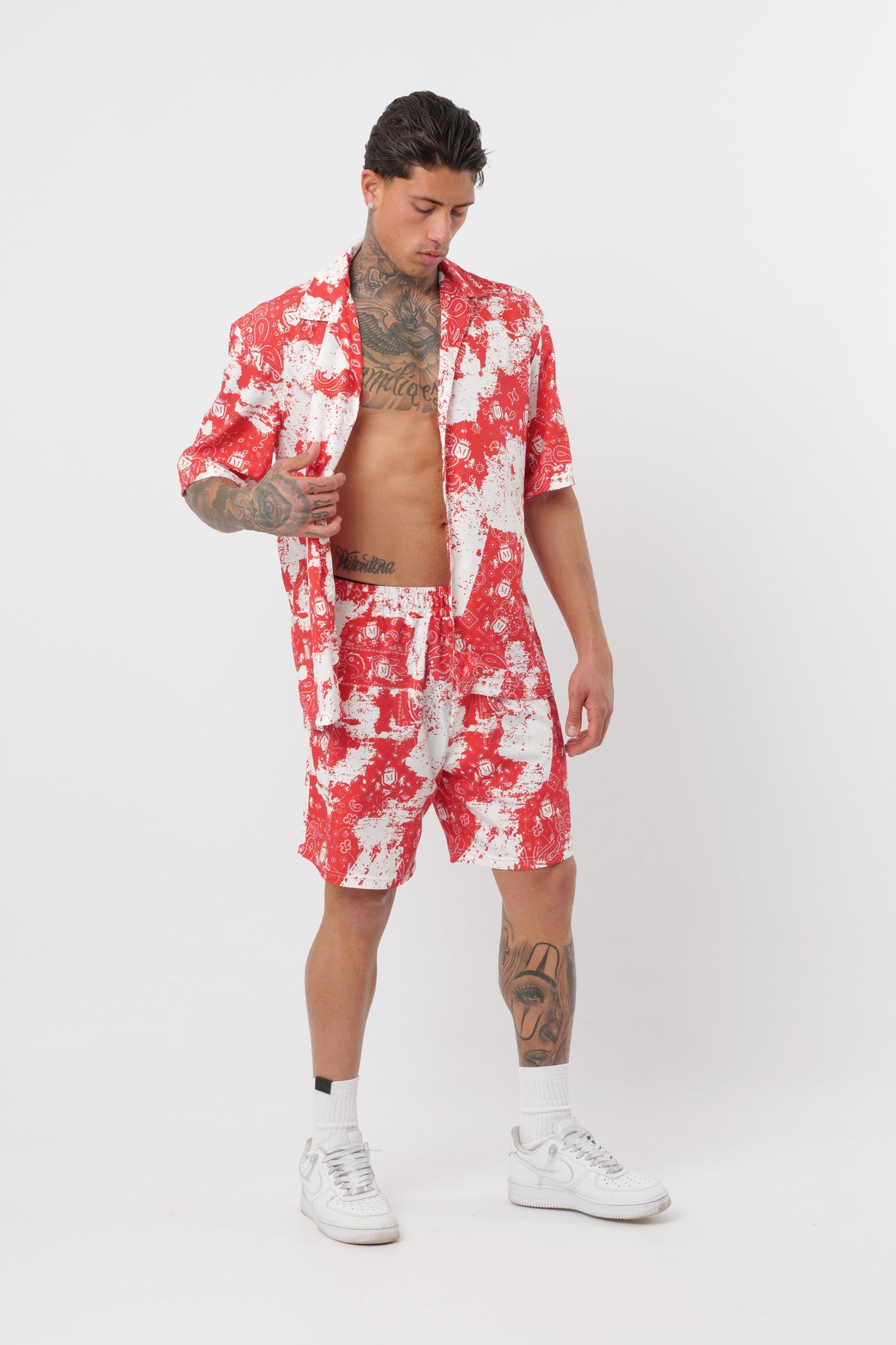 Coordonné Paisley Rouge