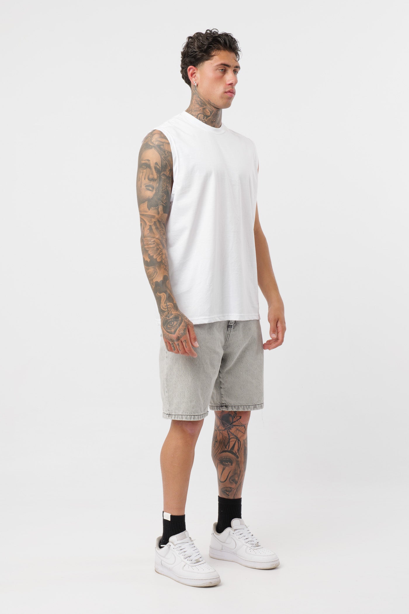 Débardeur en jersey blanc