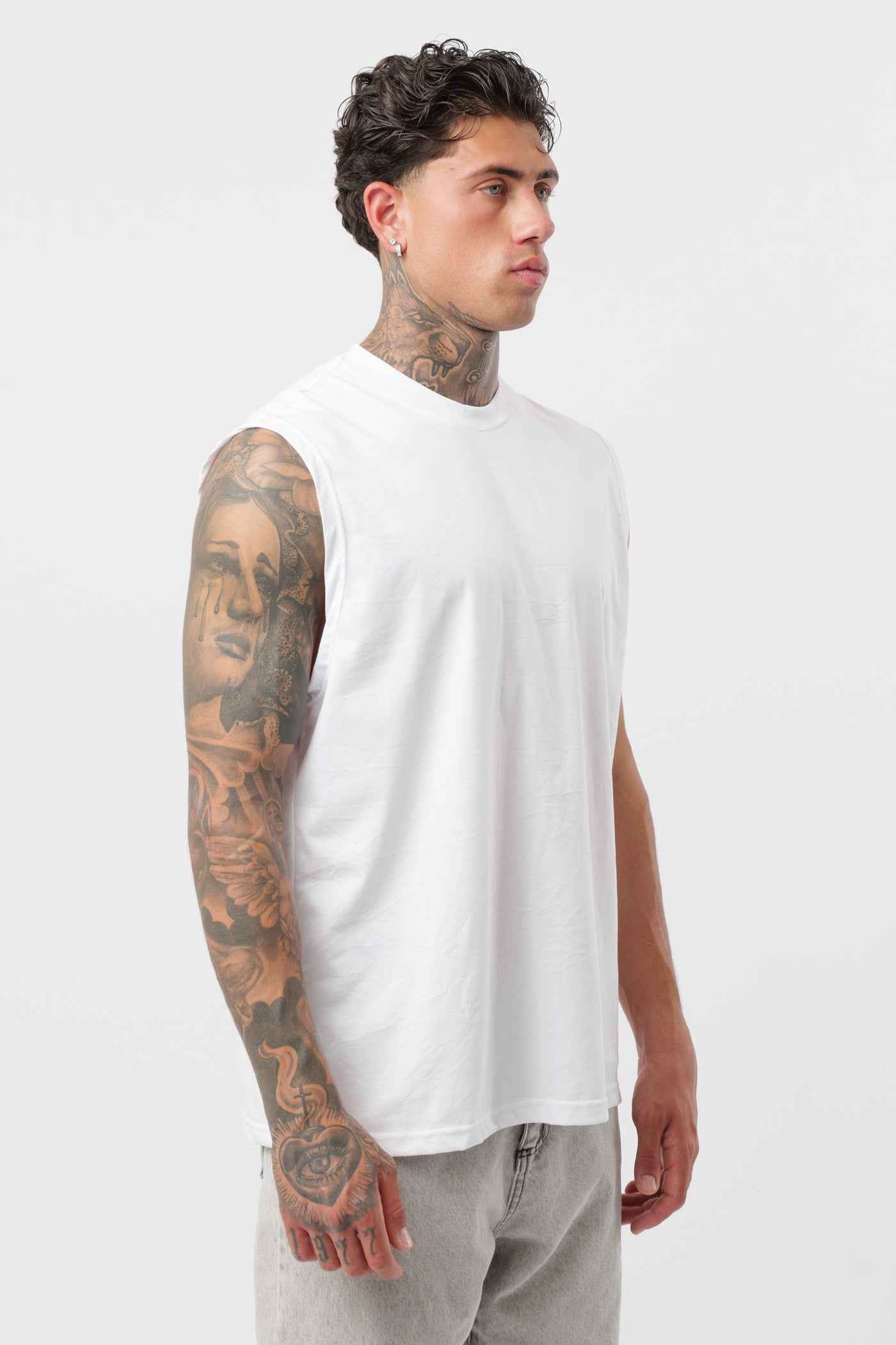 Débardeur en jersey blanc
