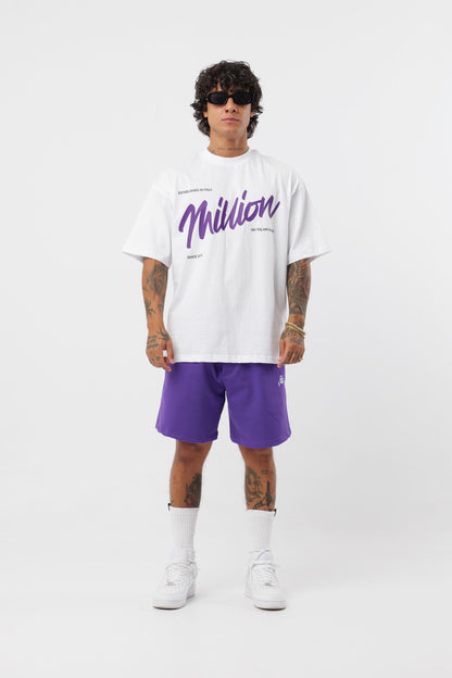 T-Shirt BabyViolet Blanc
